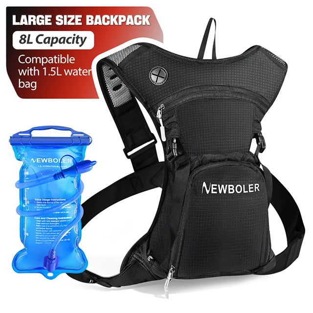 NEWBOLER 5L/8L Motorcycle Cycling Hydration Pack MTB Off Road Motocross Water Backpack Sport Mountain Bike Water Bag