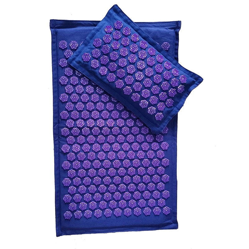 74*44cm Nature Linen Coconut Palm Massage Yoga Mat Sport Pillow Mat with Bag Lotus Spike Acupressure Mat Cushion Accupresure Mat