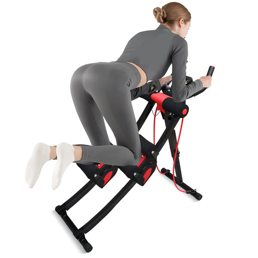 Fitness AB Machine Abdominal Trainers Core Workout Equipment 440 lbs Foldable Height Adjustable For Home Exercise Kit Whole Body