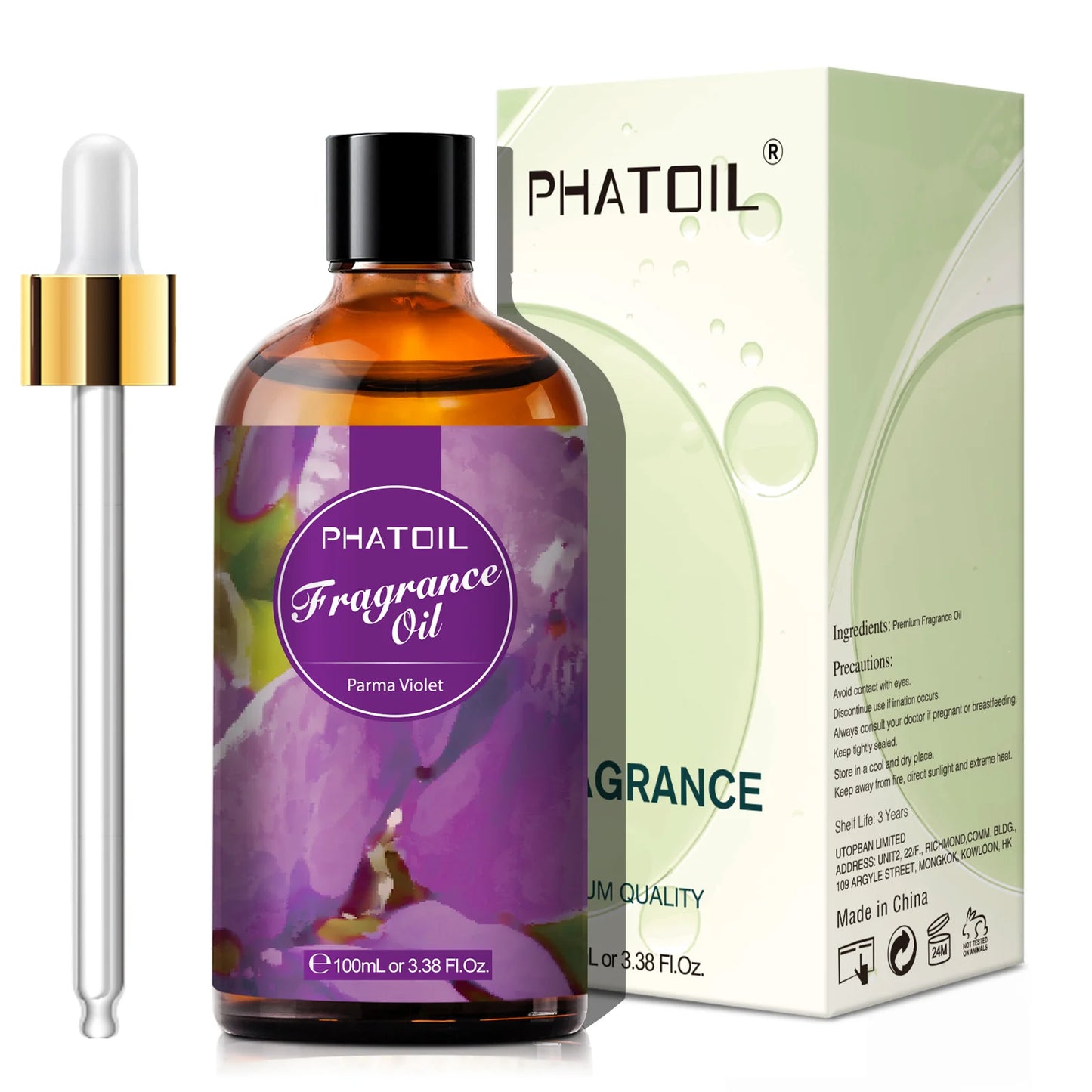 PHATOIL 100ml  White Musk Fragrance Essential Oil  Fresh Linen Honeysuckle Peach Orange Blossom for Aroma Candle Soap Making