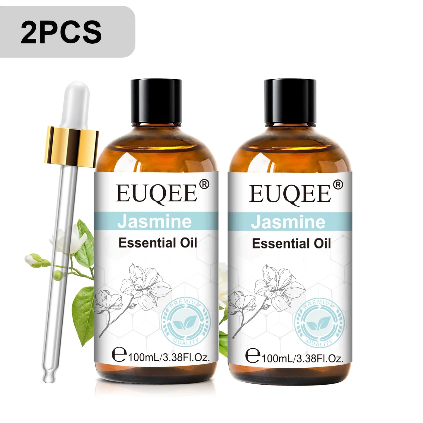 EUQEE 3.38FI.Oz. Aromatherapy Essential Oil For Reed Diffuser Humidifier-100ml Vanilla Lavender Cinnamon Lemon Essential Oils
