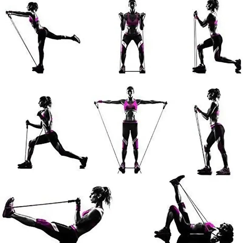 Resistance Bands With Handles, Exercise Bands, Workout Bands With Handles For Men Women, Strength Training Equipment At HomeJ