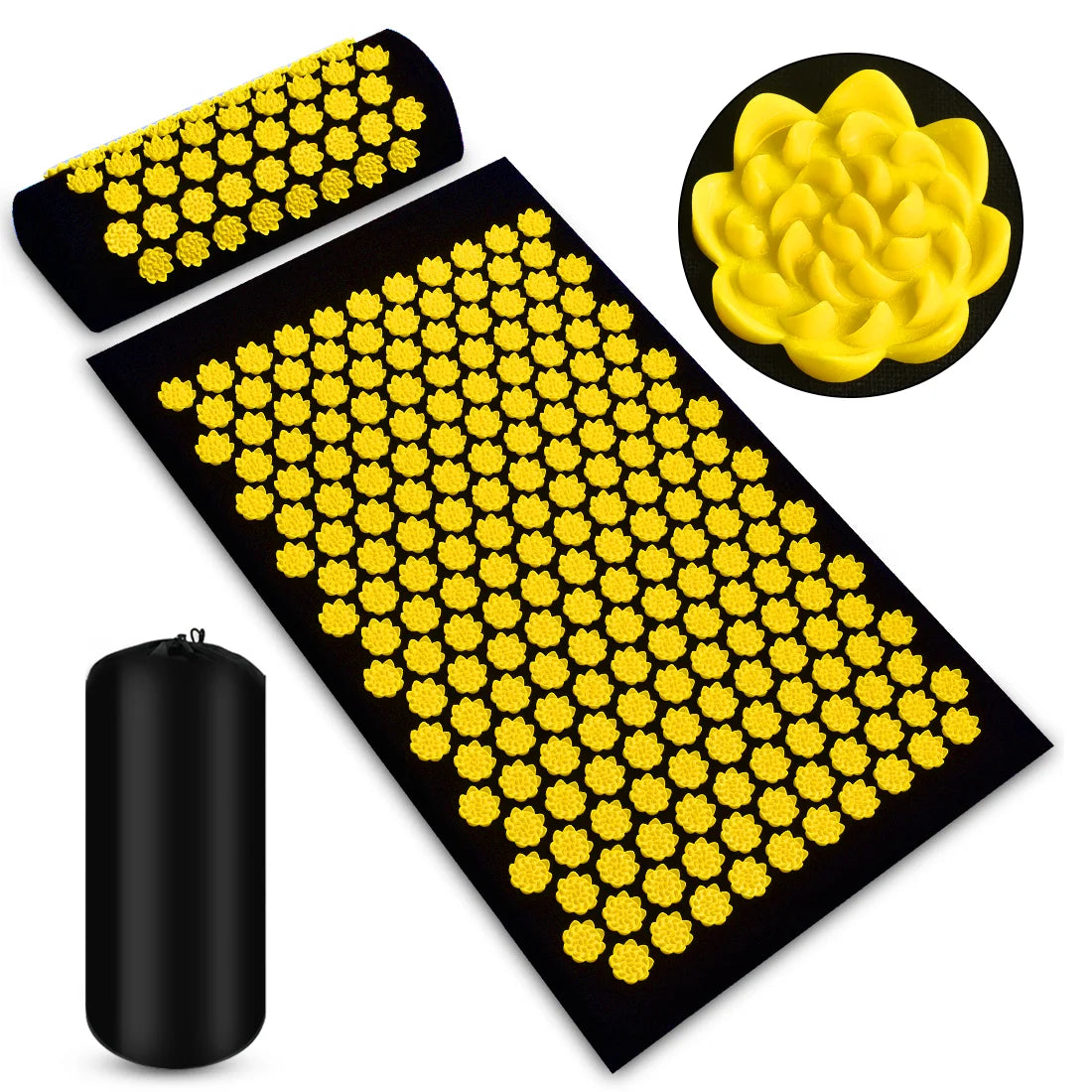 Massager Mat Shakti Mat Massage Yoga Mat Acupressure Relieve Stress Back Body Pain Spike Mat Acupuncture Massage Cushion