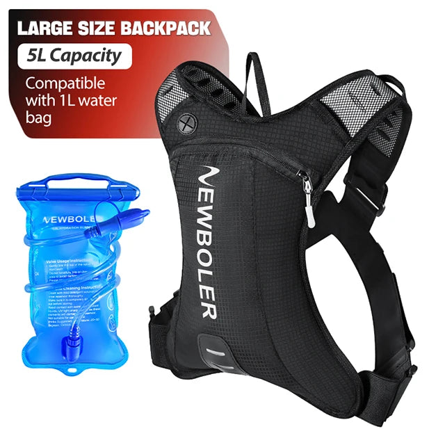 NEWBOLER 5L/8L Motorcycle Cycling Hydration Pack MTB Off Road Motocross Water Backpack Sport Mountain Bike Water Bag