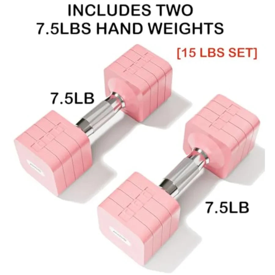 15LB 20LB 30LB 40LB 50LB Adjustable Dumbbell Set Free Weights for Women Men Home Gym Exercise Workout Strength Training Equipme