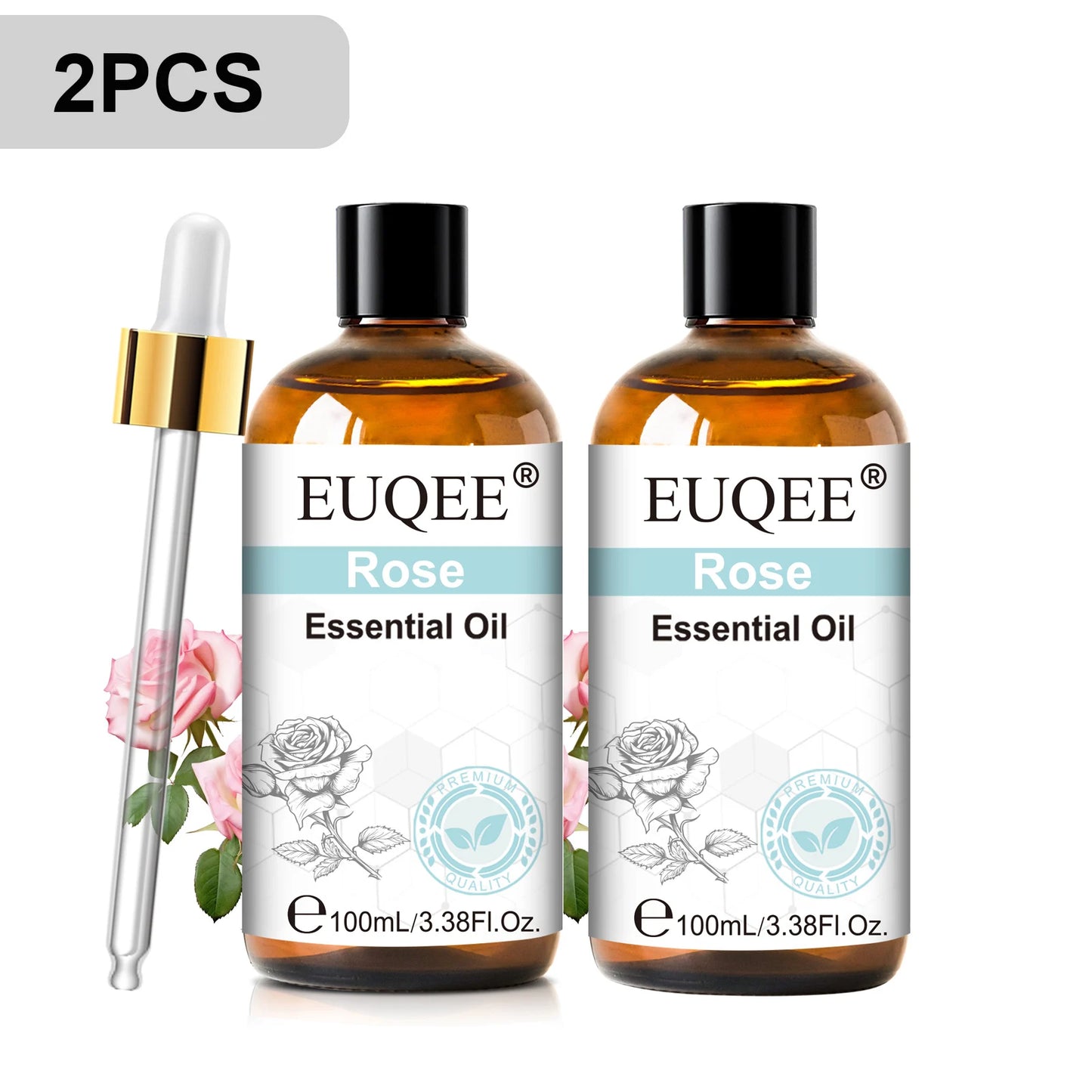 EUQEE 3.38FI.Oz. Aromatherapy Essential Oil For Reed Diffuser Humidifier-100ml Vanilla Lavender Cinnamon Lemon Essential Oils