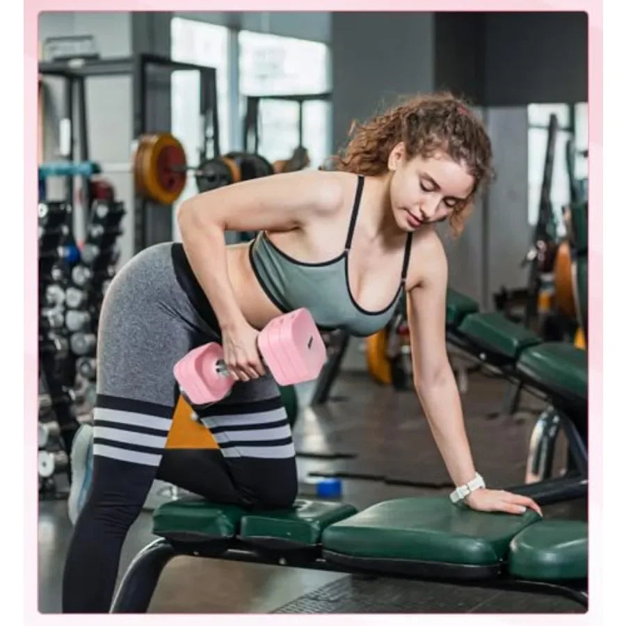 15LB 20LB 30LB 40LB 50LB Adjustable Dumbbell Set Free Weights for Women Men Home Gym Exercise Workout Strength Training Equipme
